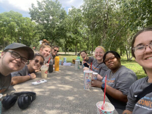 Mentors and Confluence staff at the end of the week celebration